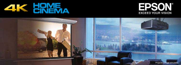Epson 4k projeksiyon cihazları banner