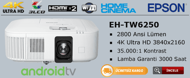 epson tw6250 4k projeksiyon cihazı