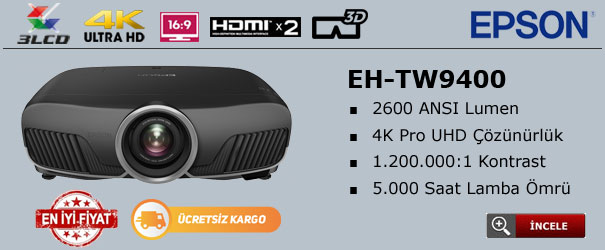 Epson TW9400 4k projeksiyon cihazı