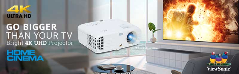 Viewsonic 4k projeksiyon cihazları banner